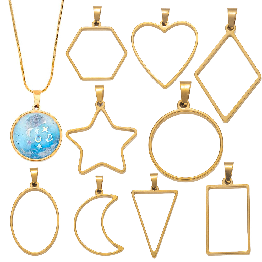 Resin Art Engagement - 5 pezzi in acciaio inossidabile con
