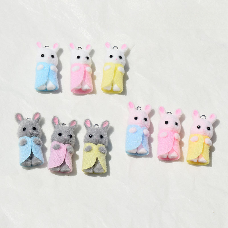 Resin Art Accessories - 3 pezzi 3D floccaggio resina coniglio