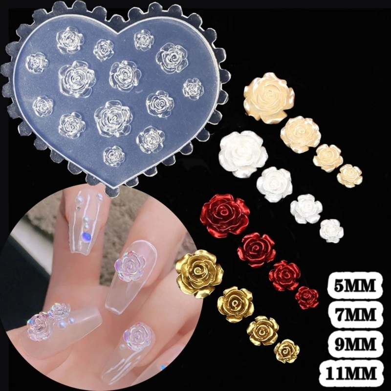 Resin Art Of Rose - Stampo in Silicone per Decorazioni Unghie
