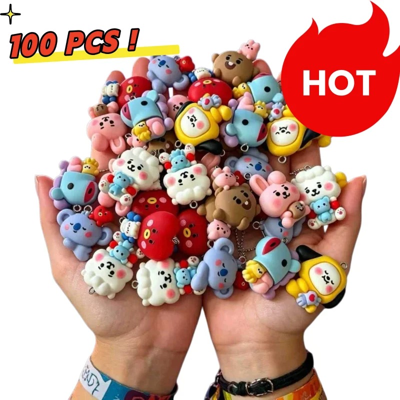 Resin Art Accessories - 7 pezzi di ciondoli in resina