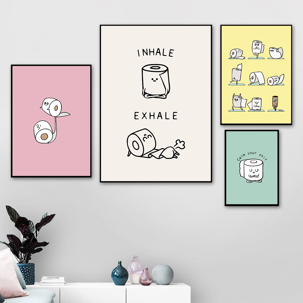 Resin Art Quote - Carta igienica, yoga, citazioni divertenti, arte