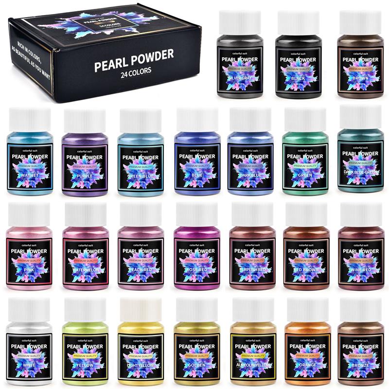 Pearl Powder Resin - 6/24/30 colori resina epossidica colorante Mica