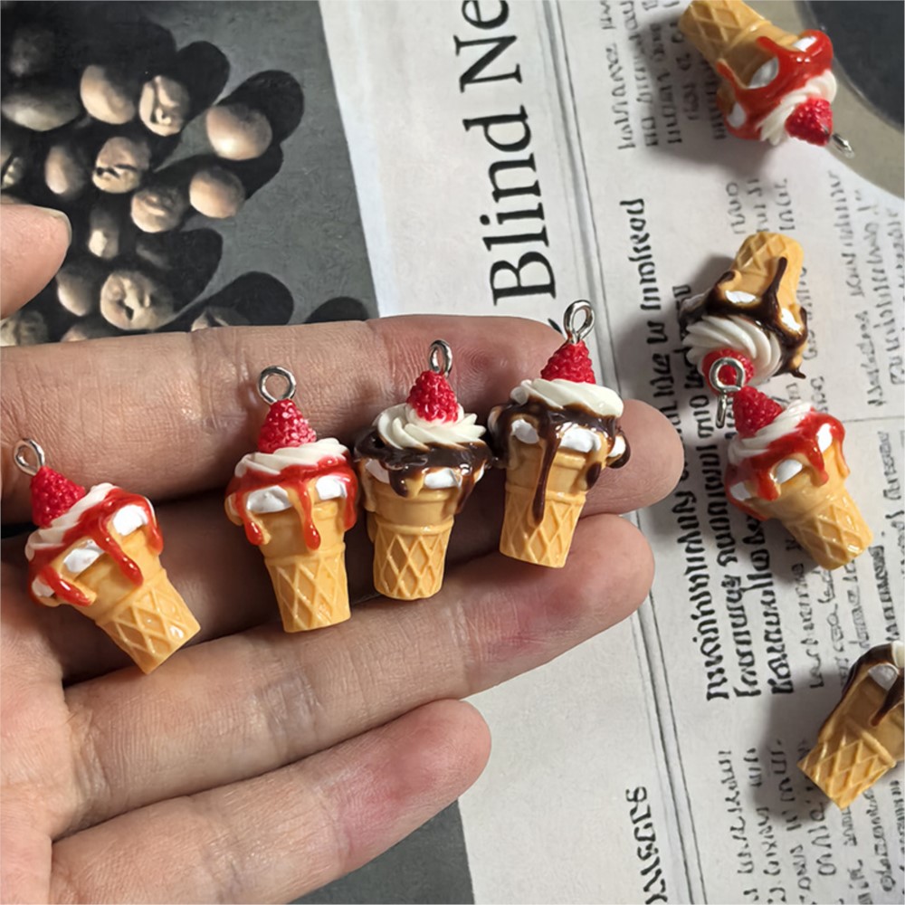 Resin Art Accessories - 10 Pezzi Simpatici Ciondoli in Resina