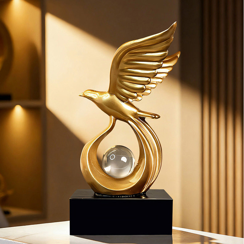 Resin Art Gift For Birthday - Statuette di Aquila in Volo, Arte