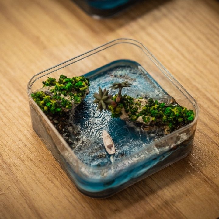 Micro-Isola delle Isole Faroe  - Resin Art Gift For Birthday recensione e prezzo