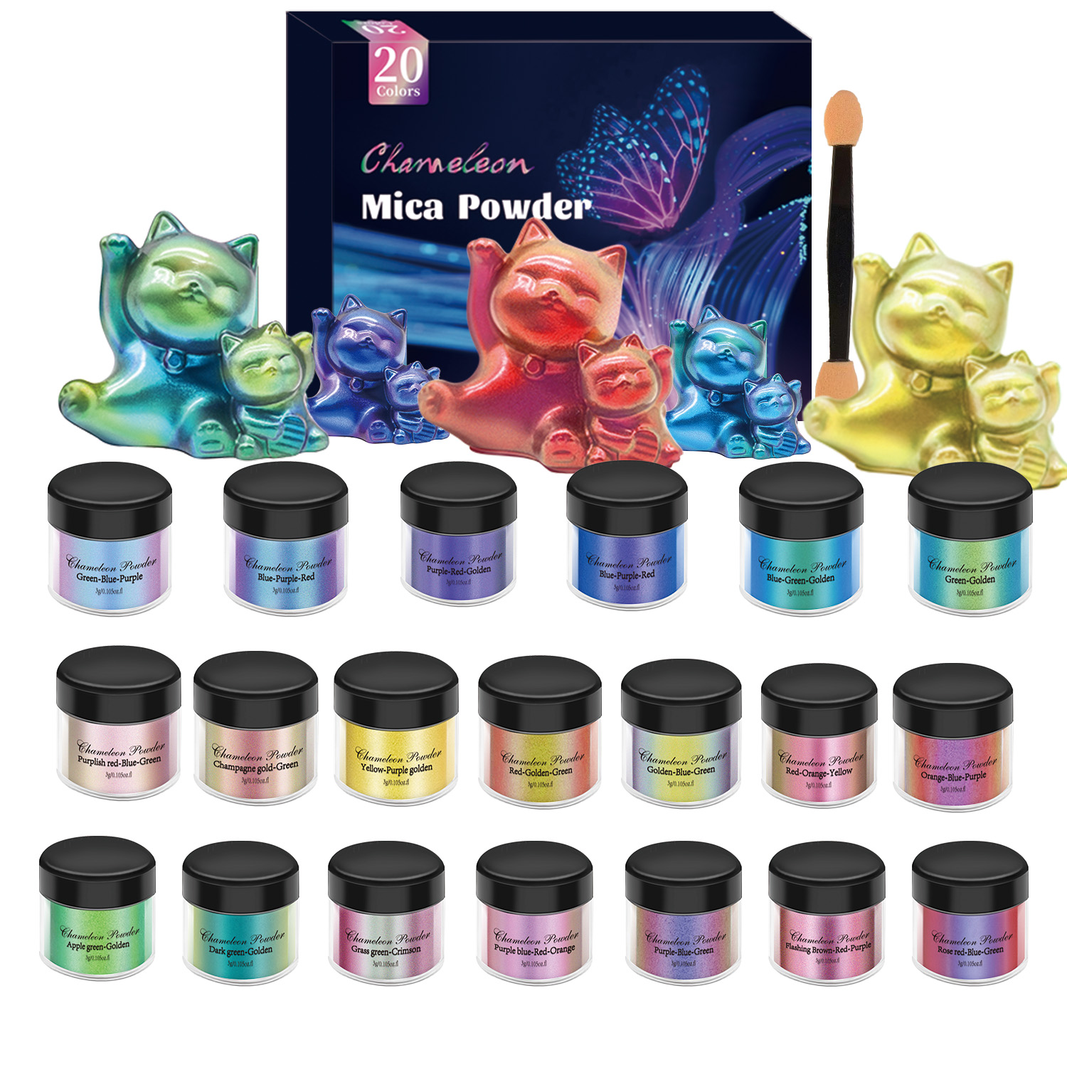 Set di 10/20 Pigmenti Camaleon - Pearl Powder Resin recensione e prezzo