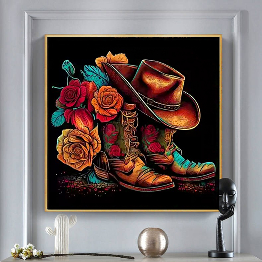 Cappello da cowboy Stivali Kit - Resin Art Of Rose recensione e prezzo