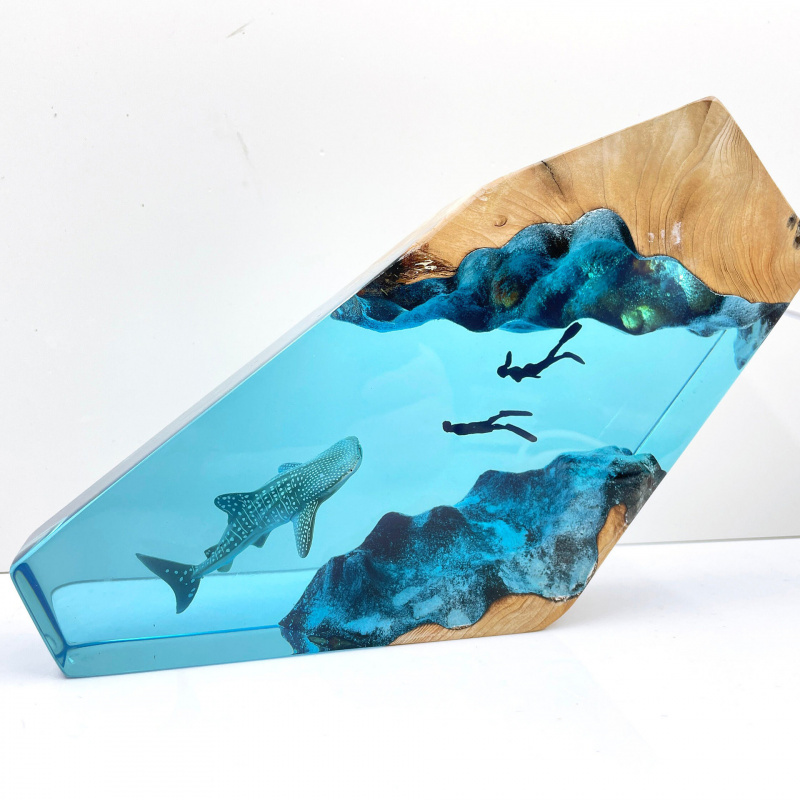 Lampada in Resina a Forma di S - Resin Art Decoration Items recensione e prezzo