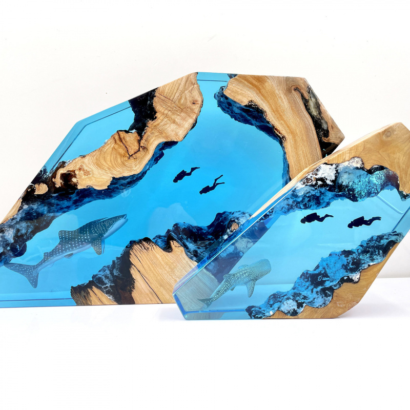 Lampada in Resina a Forma di S - Resin Art Decoration Items recensione e prezzo