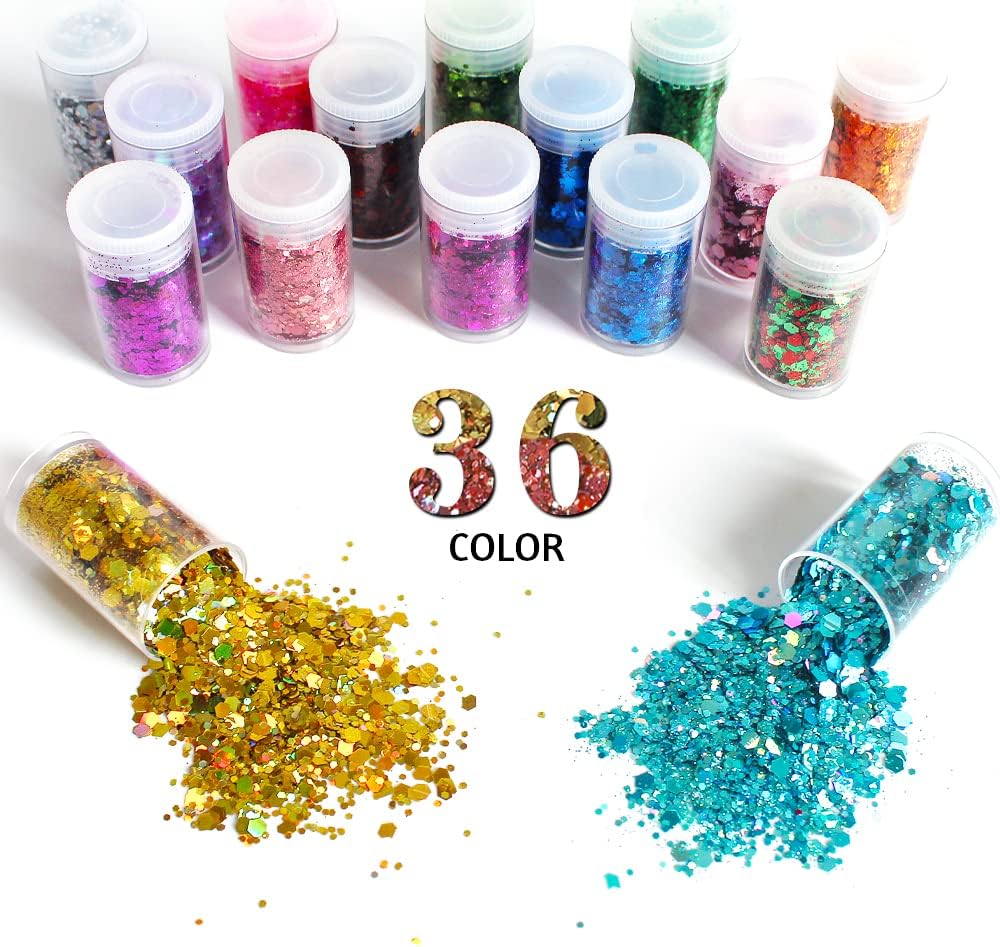 36 colori olografici grossi gl - Pearl Powder Resin recensione e prezzo