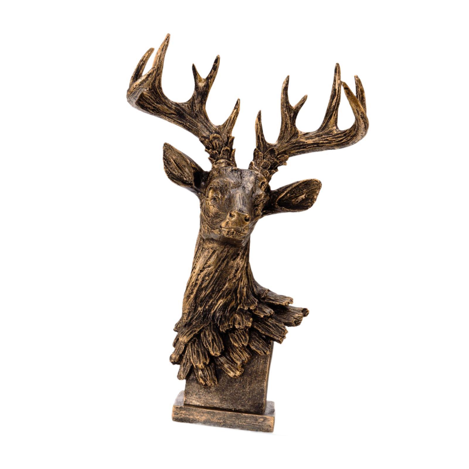 Statua di Testa di Cervo, Scul - Resin Art Gift For Birthday recensione e prezzo
