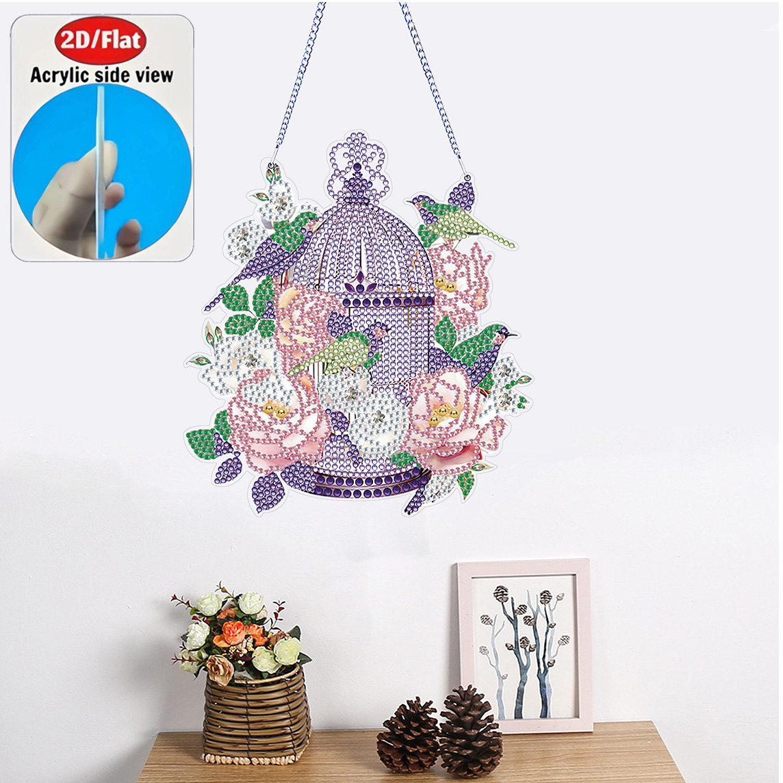 Set da appendere 2D piatto con - Resin Art Gift For Birthday recensione e prezzo